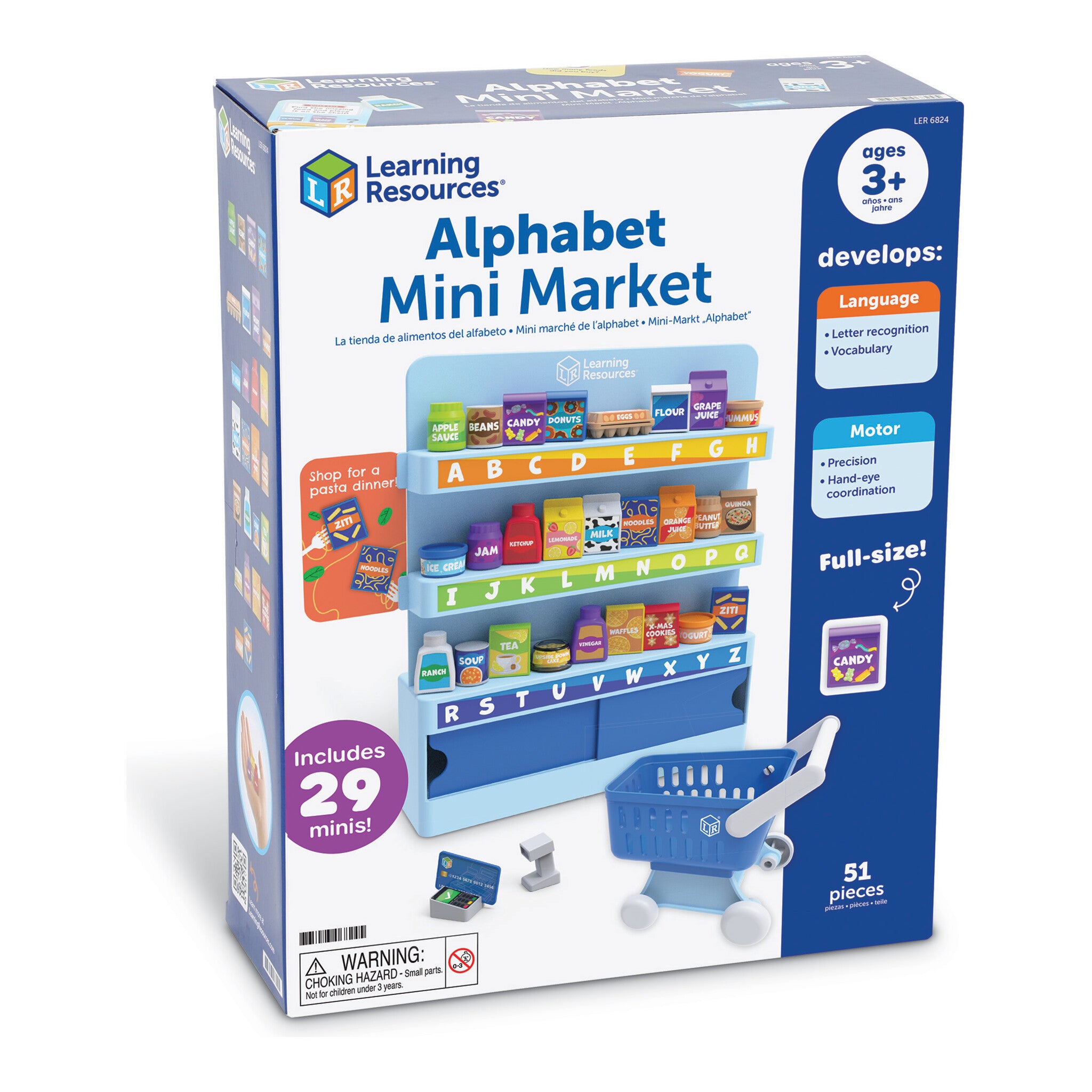 Learning Resources Alphabet Mini Market Pretend Play Set