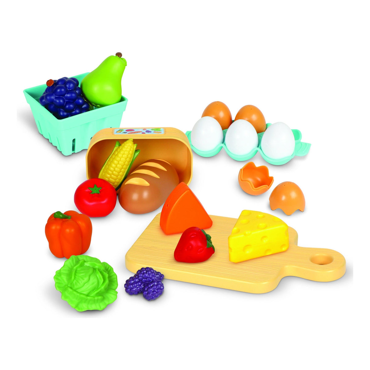 Learning Resources New Sprouts Farm-to-Table Fresh Market 27-Piece Play Food Set