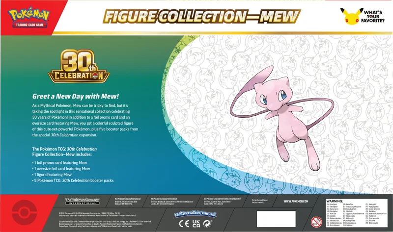 Pokémon TCG: 30th Celebration Mew Figure Collection