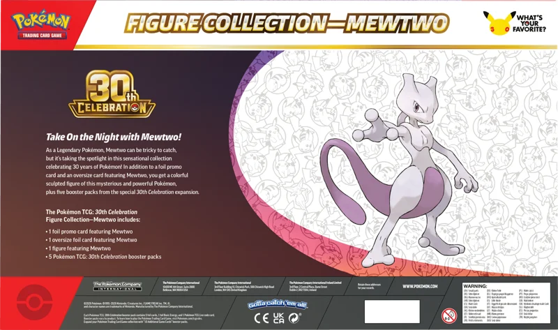 Pokémon TCG: 30th Celebration Mewtwo Figure Collection