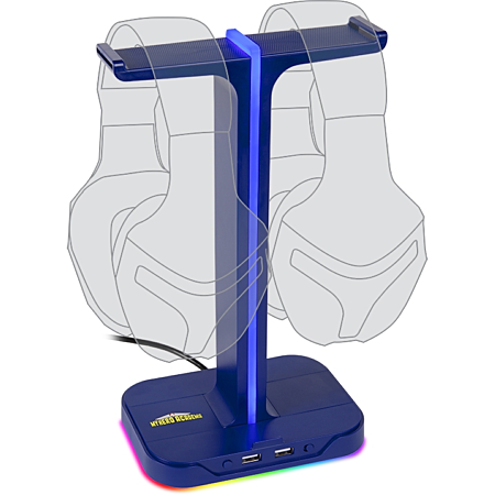 Konix My Hero Academia Dual LED Headset Stand with USB Hub