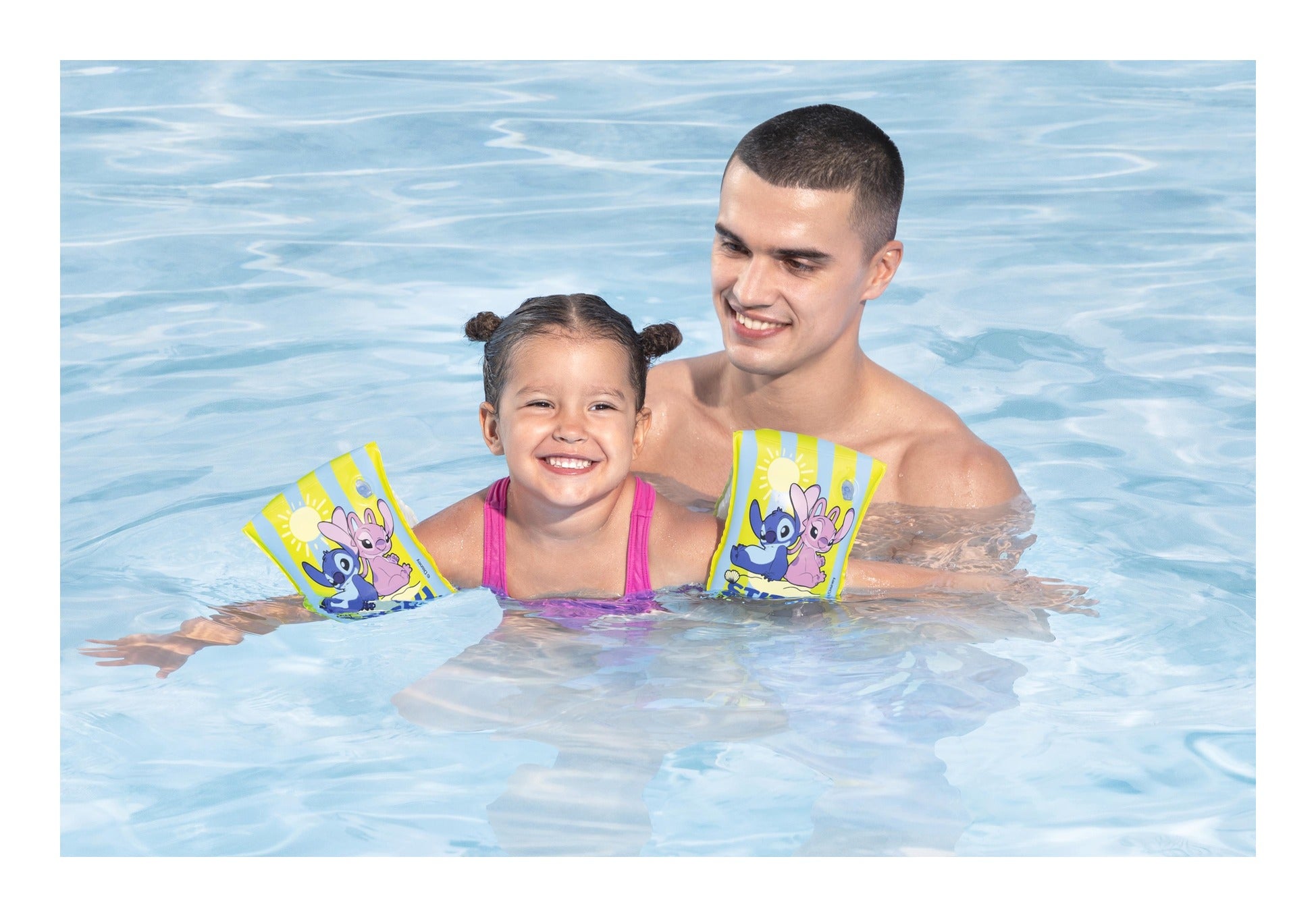 Bestway Disney Stitch Inflatable Swim Armbands 15 x 23cm