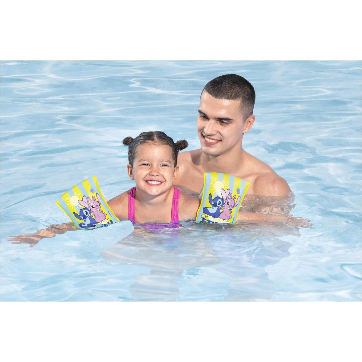 Bestway Disney Stitch Inflatable Swim Armbands 15 x 23cm