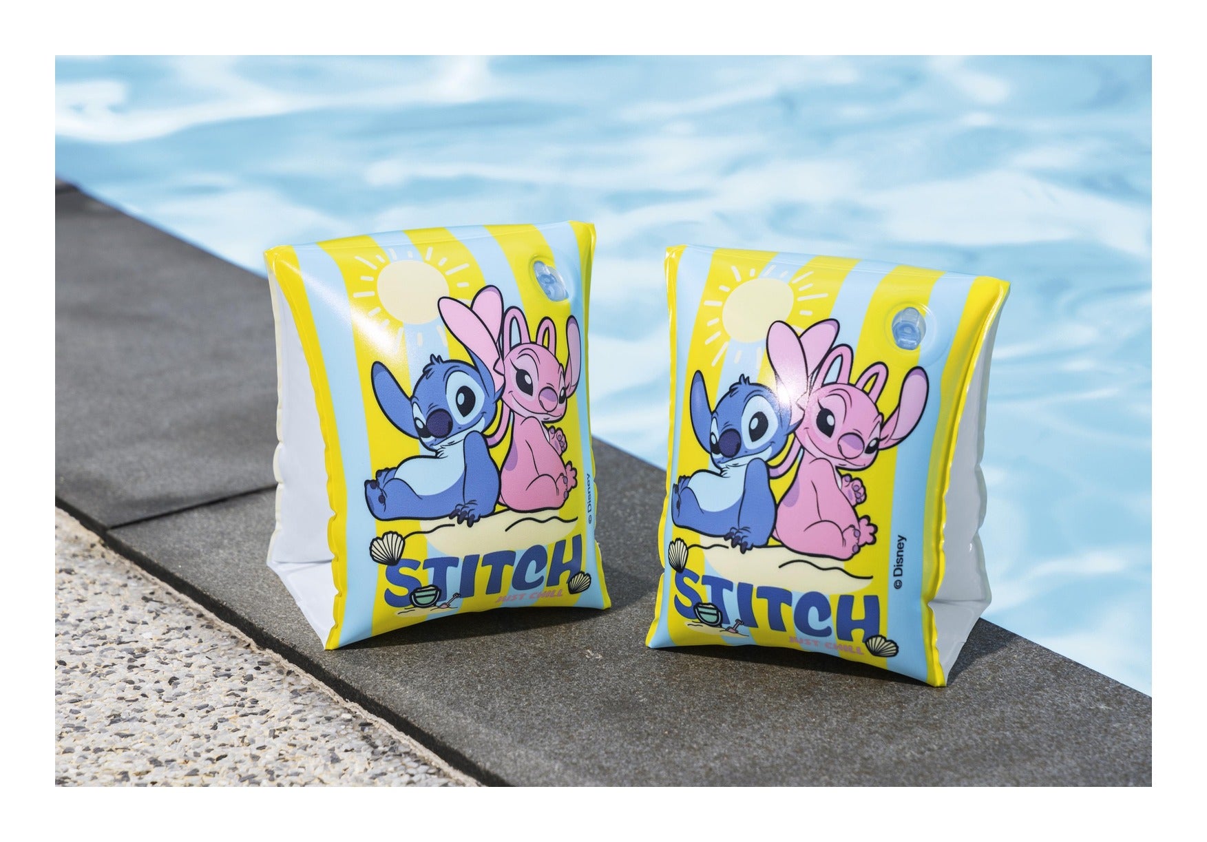 Bestway Disney Stitch Inflatable Swim Armbands 15 x 23cm