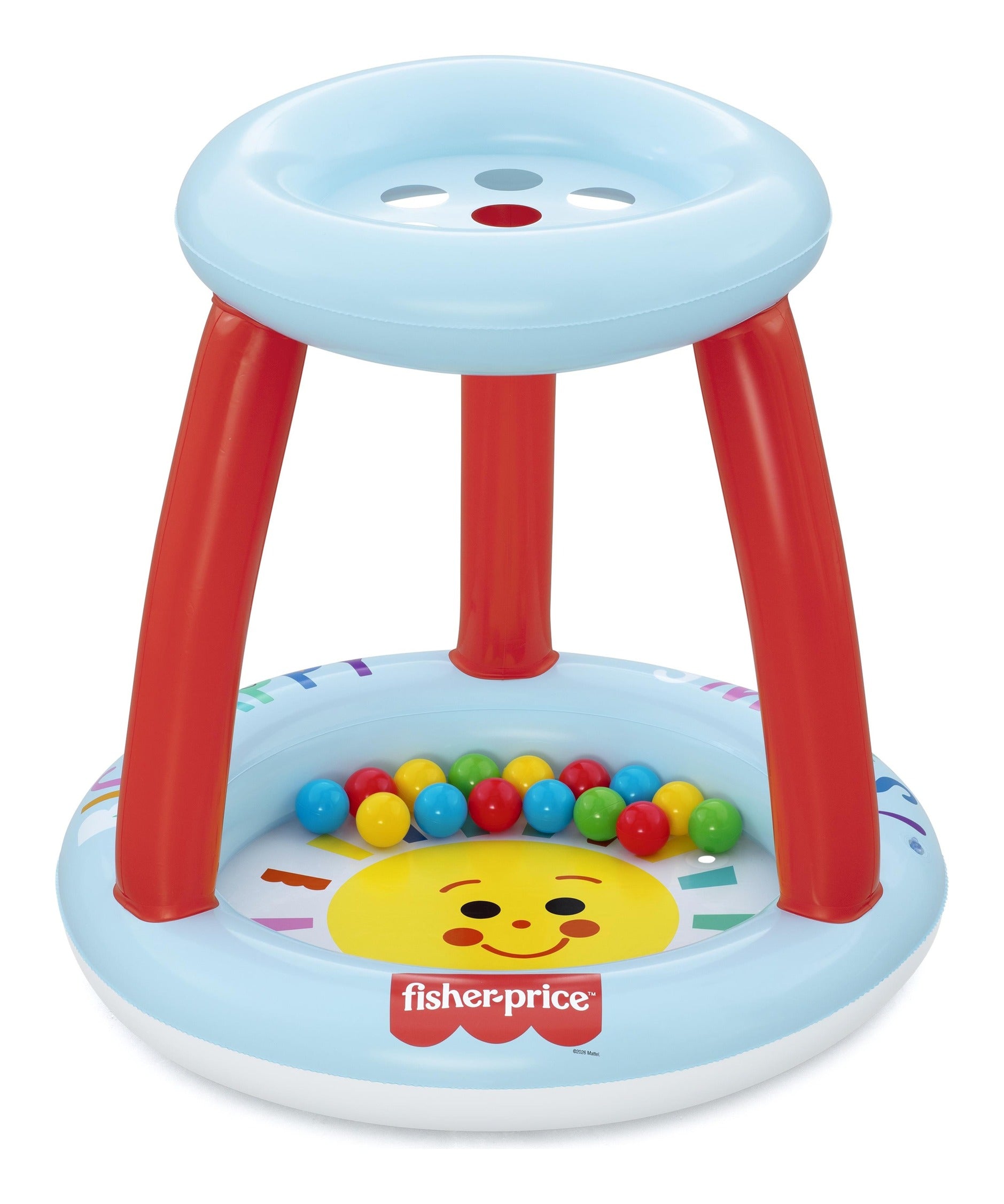 Fisher-Price Lil' Sunshine Inflatable Ball Pit with 15 Balls