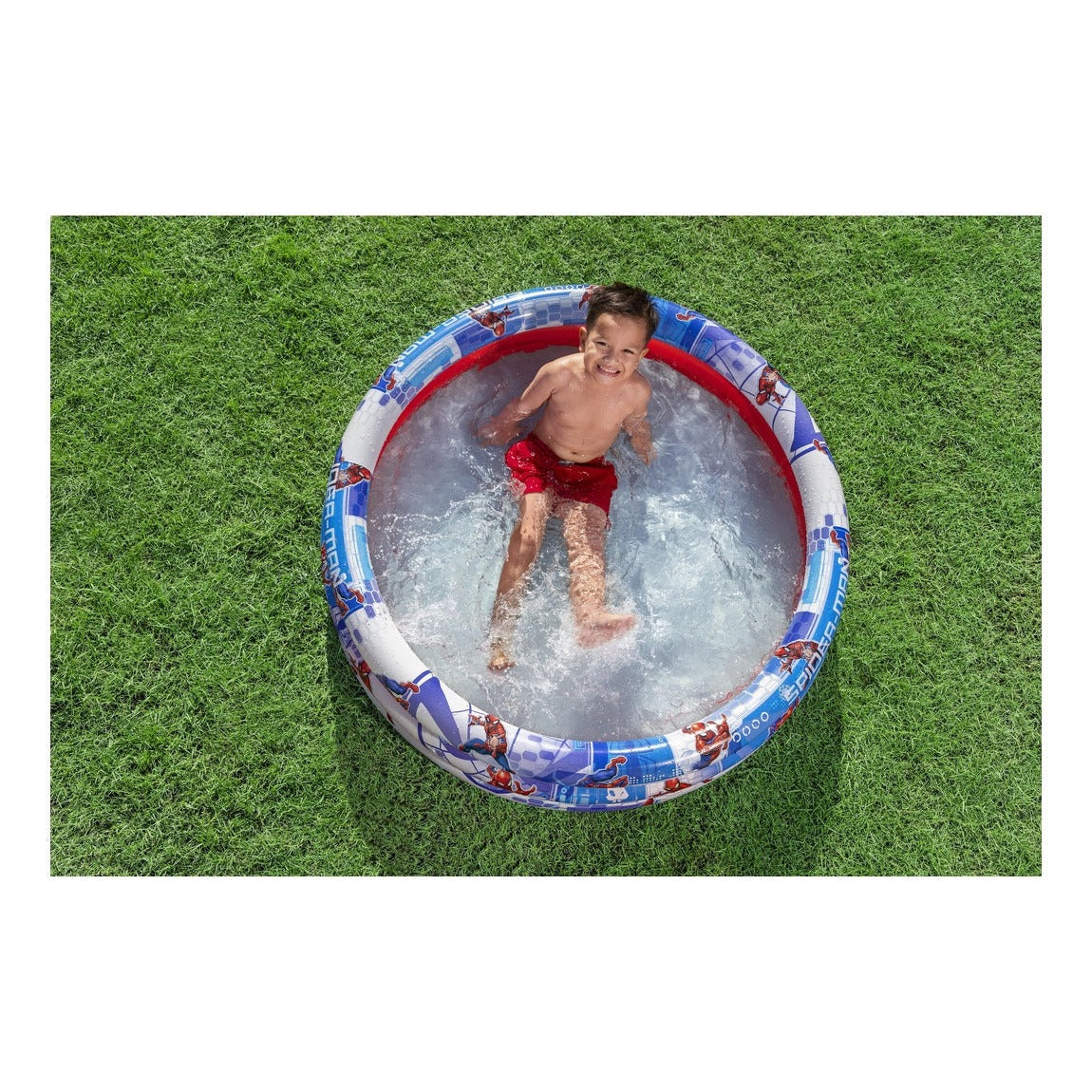Bestway Marvel Spider-Man 1.22m 3-Ring Inflatable Pool