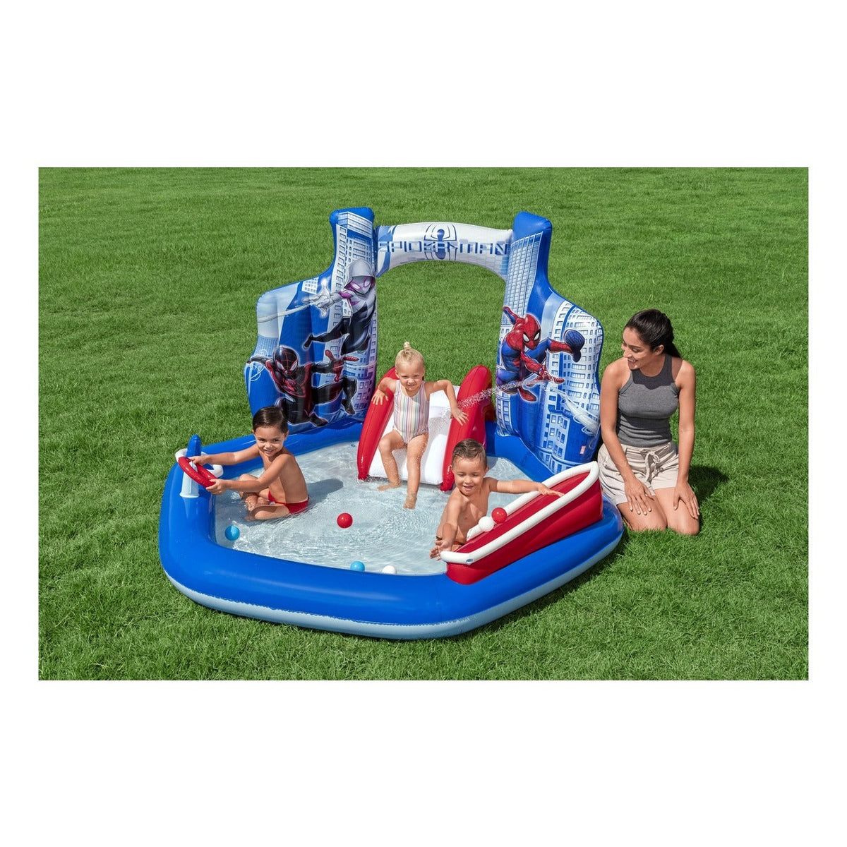 Bestway Marvel Spider-Man Inflatable Play Centre with Slide
