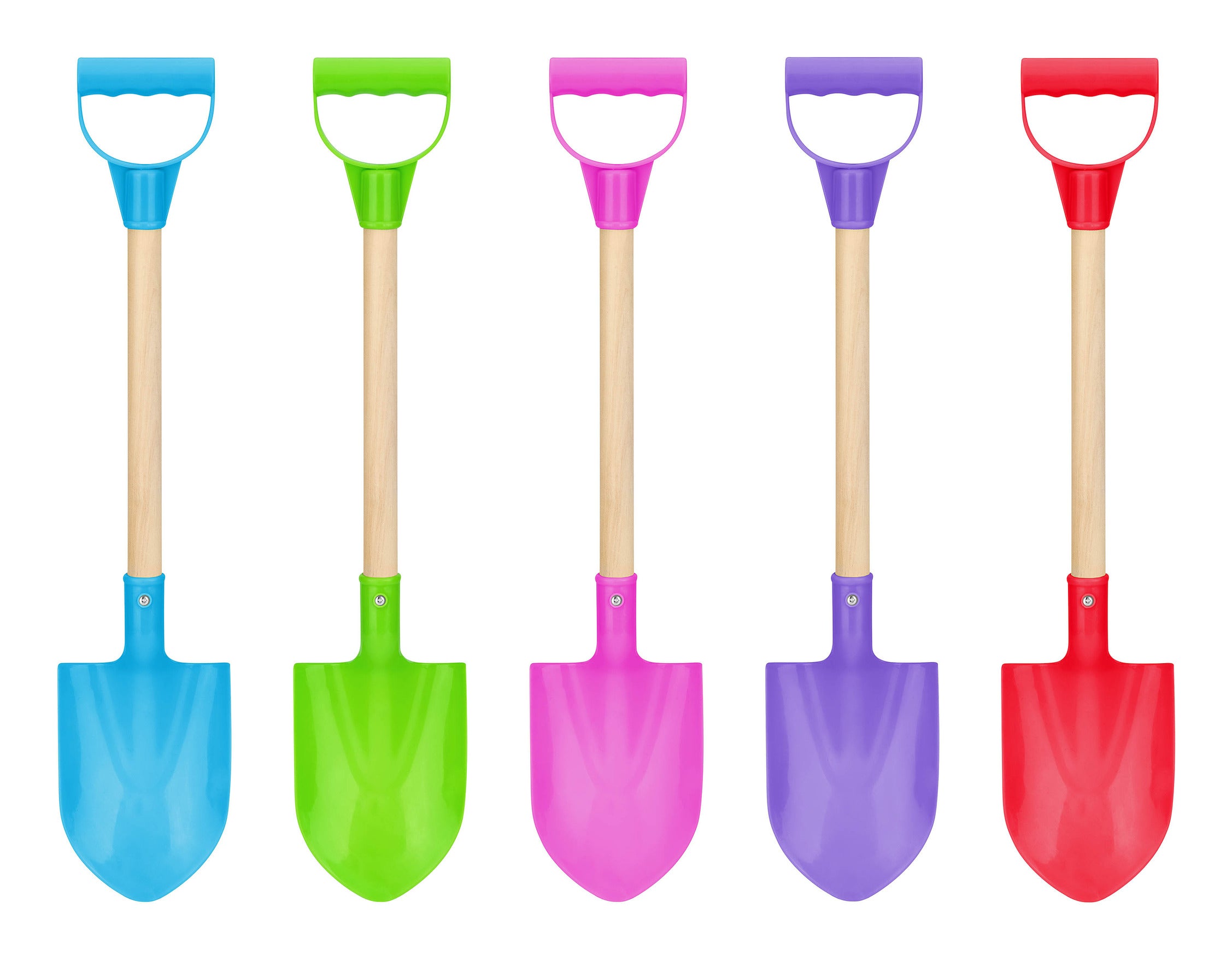 Yello 22-Inch Wooden Shaft Medium Super Spade – Assorted Colours