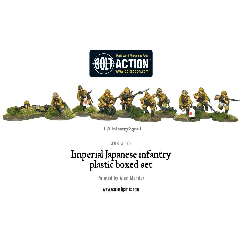 Bolt Action Imperial Japanese Infantry 30-Miniature Plastic Boxed Set