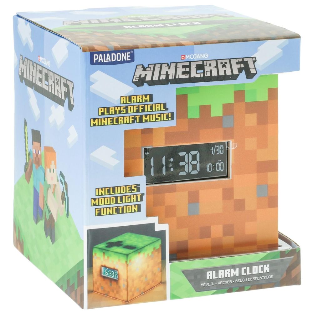 Paladone Minecraft Grass Block Alarm Clock