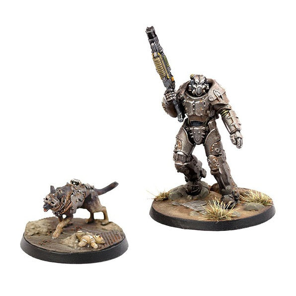 Fallout: Wasteland Warfare – X-01 Survivor & Dogmeat Miniatures Set