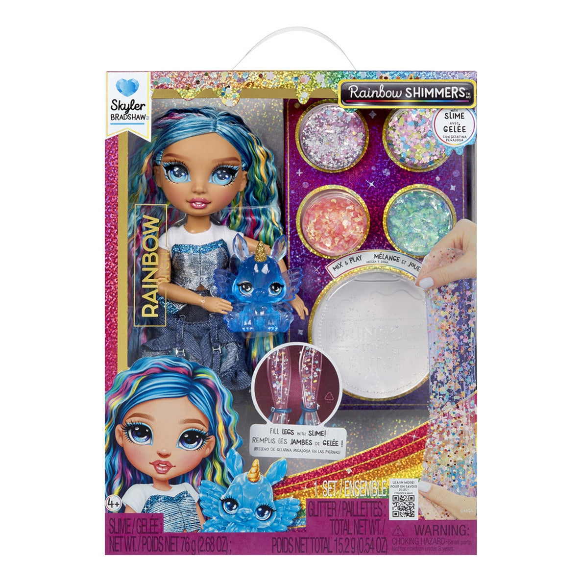 Rainbow High Rainbow Shimmers Skyler Doll with Slime Kit