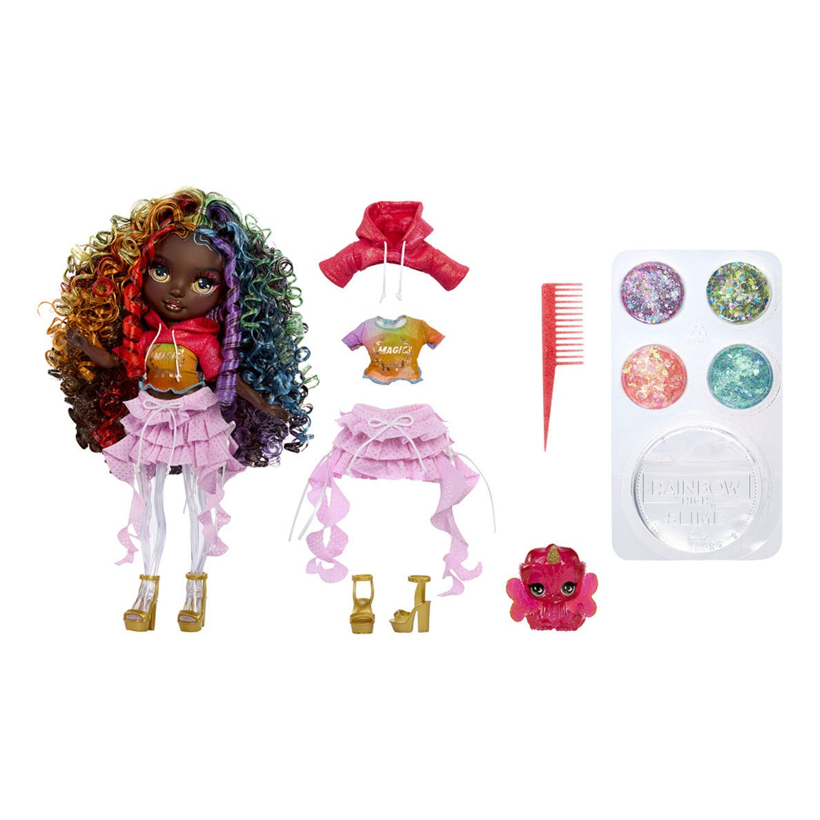 Rainbow High Rainbow Shimmers Iris Doll with Slime Kit