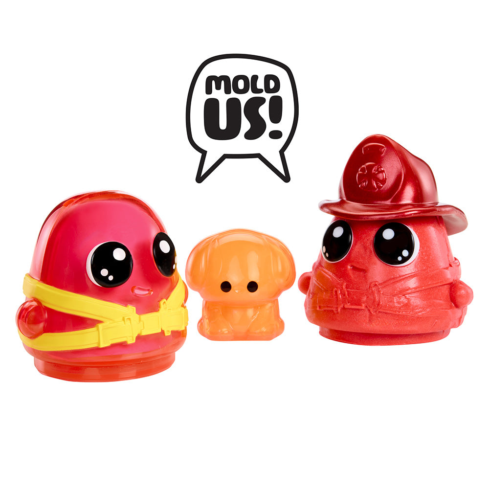 DohKins Firetruck & Firefighter Scented Dough Playset