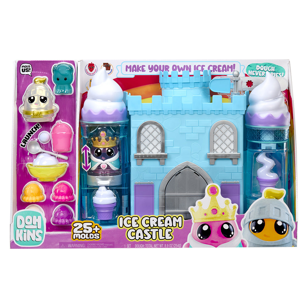 DohKins Ice Cream Castle Playset with Princess and Knight