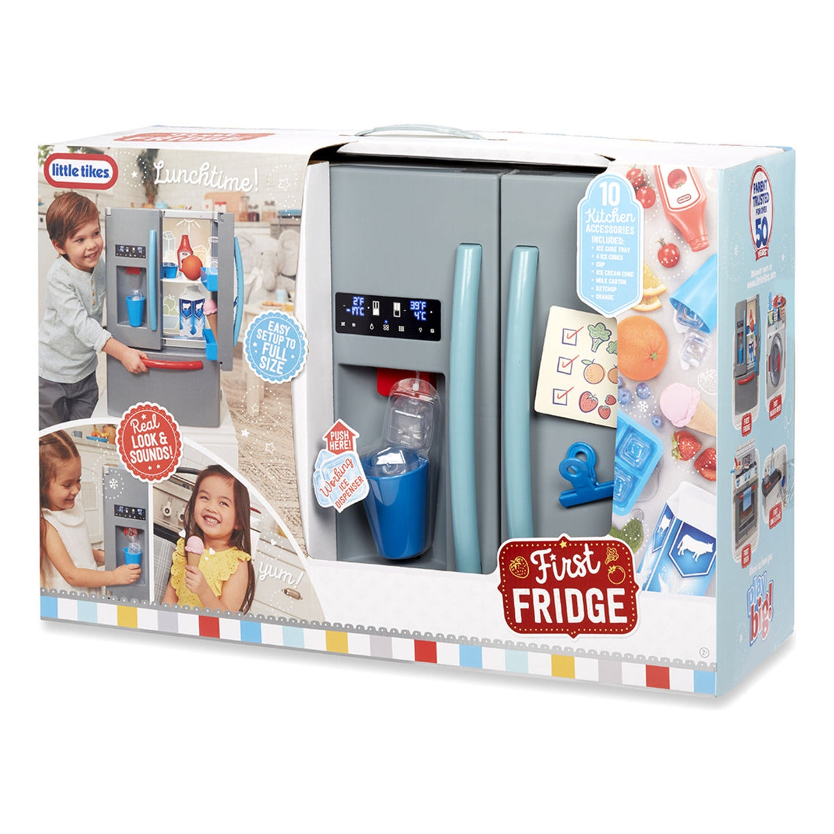 Little Tikes First Fridge Interactive Pretend-Play Refrigerator