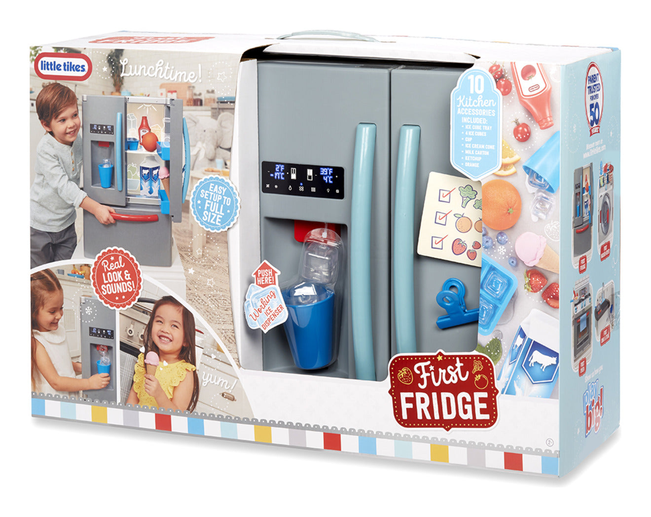 Little Tikes First Fridge Interactive Pretend-Play Refrigerator
