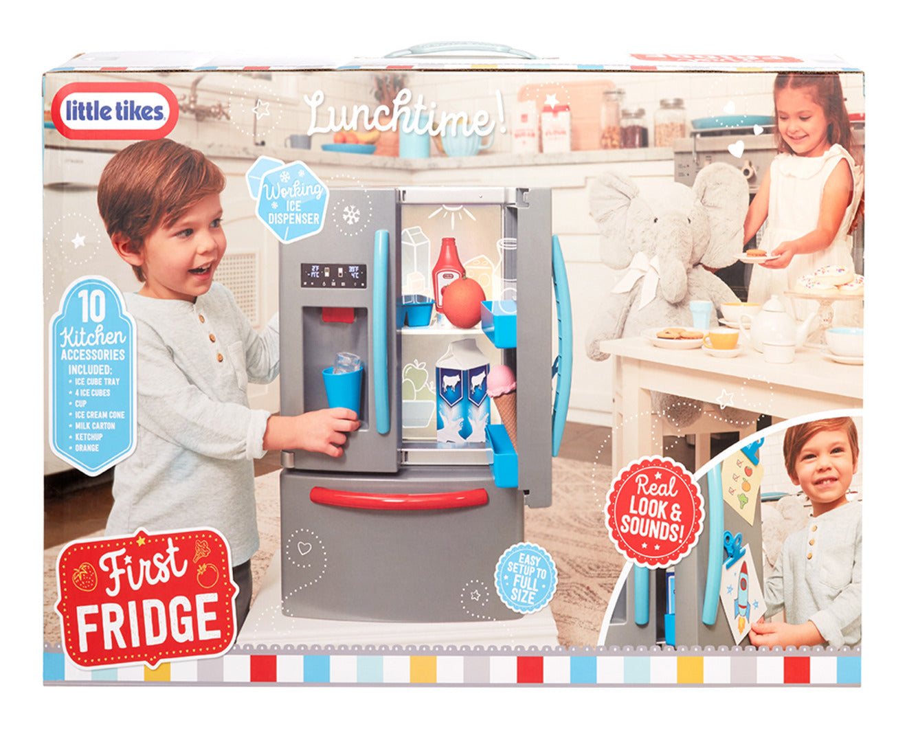 Little Tikes First Fridge Interactive Pretend-Play Refrigerator