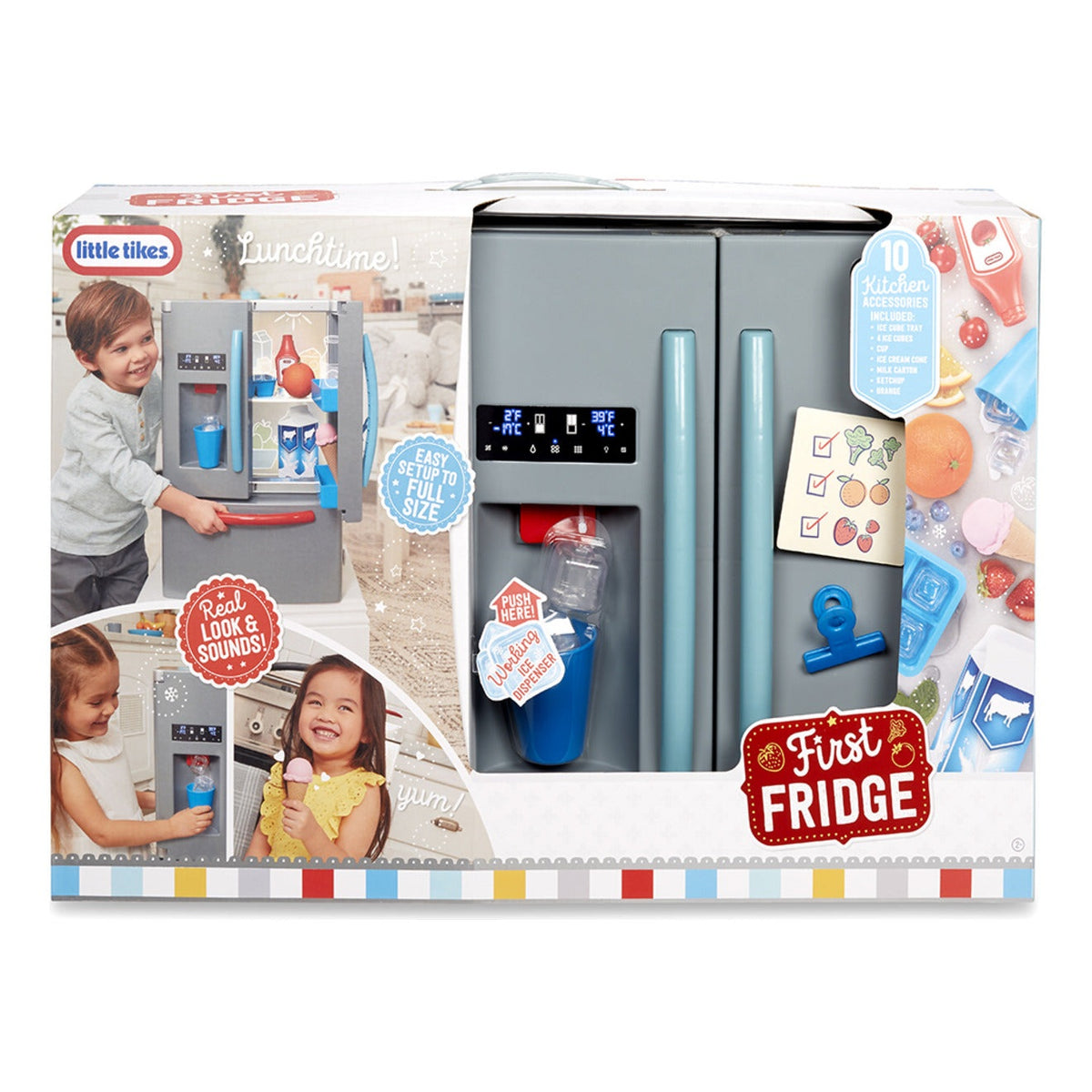 Little Tikes First Fridge Interactive Pretend-Play Refrigerator