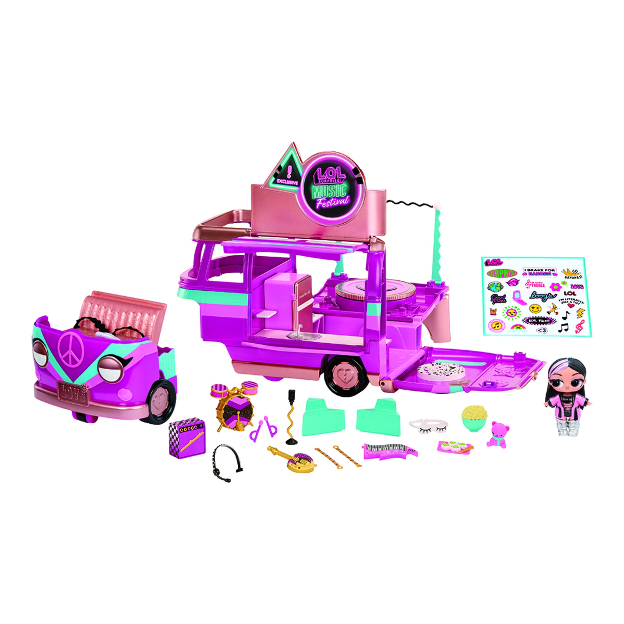 L.O.L. Surprise! Music Festival Tour Bus 5-in-1 Playset