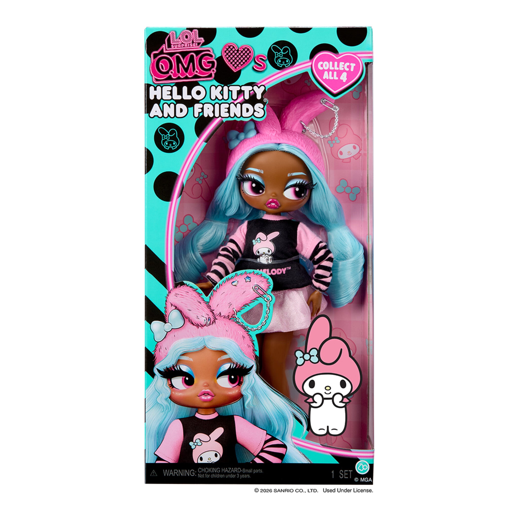 L.O.L. Surprise! O.M.G. Loves Hello Kitty & Friends My Melody Fashion Doll
