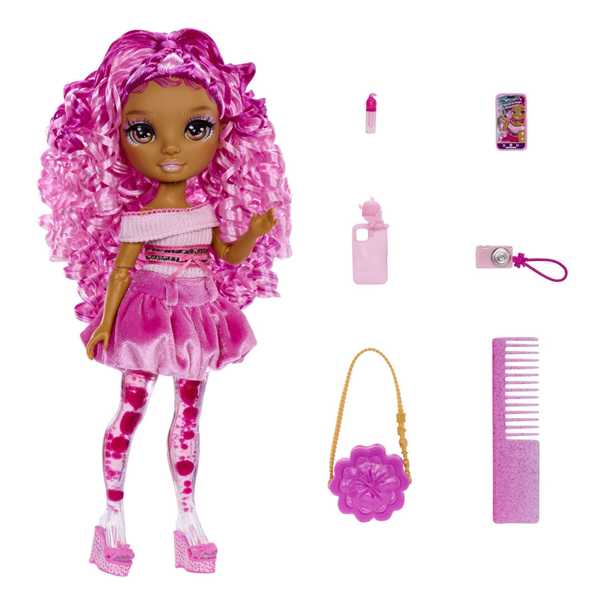 Rainbow High Sparkle & Shine Leilani Fashion Doll with Magic Bubble Legs