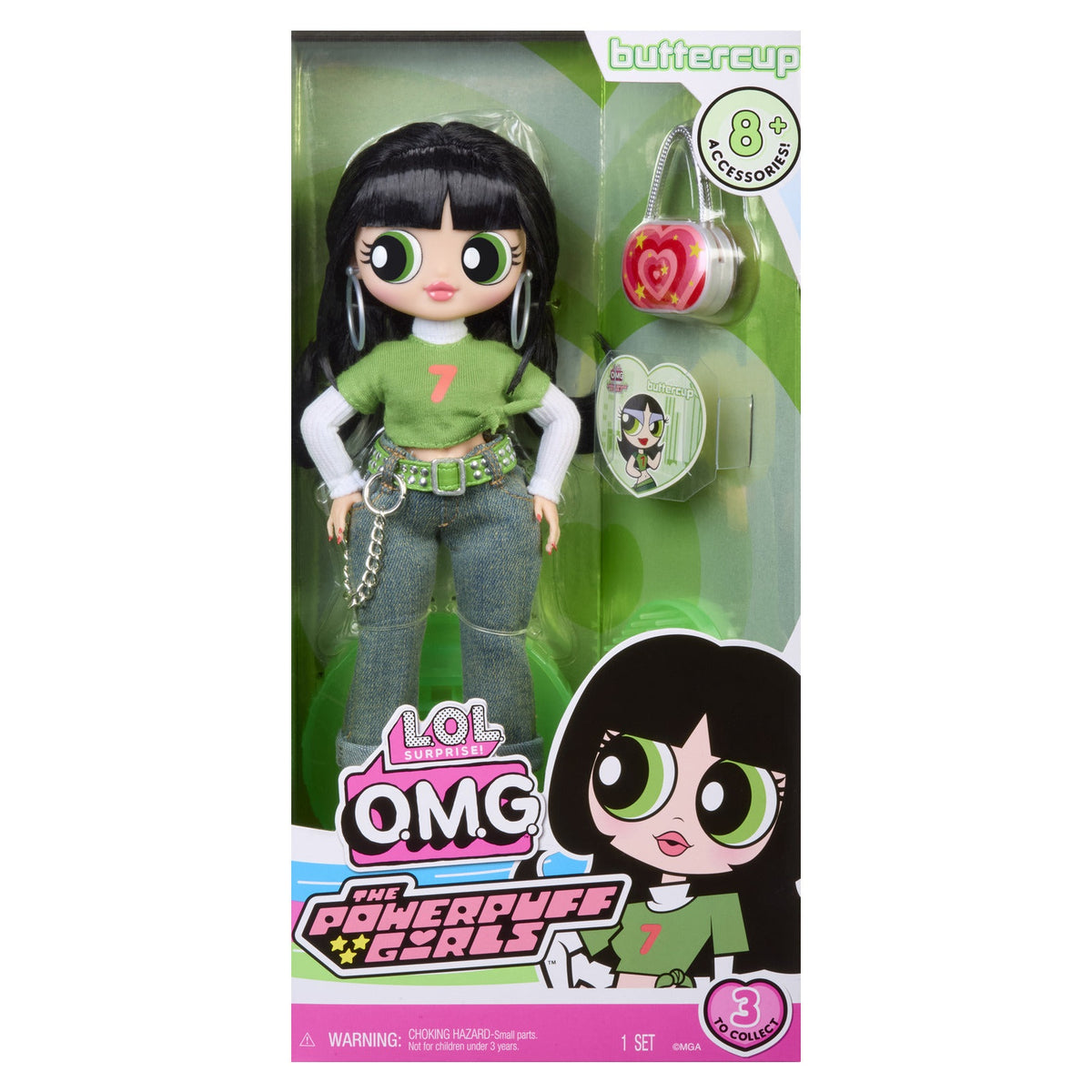 L.O.L. Surprise! OMG Powerpuff Girls Buttercup Fashion Doll