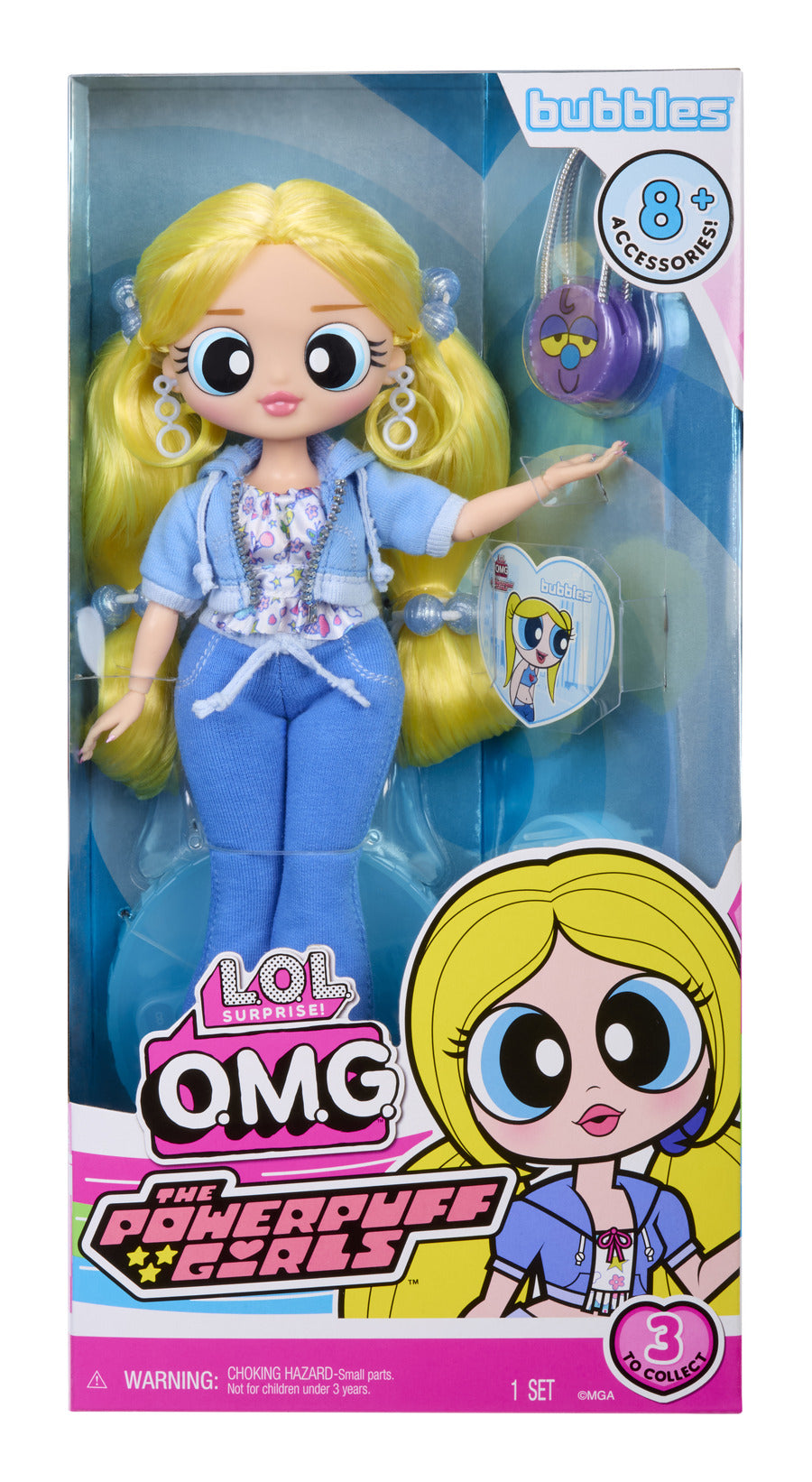 L.O.L. Surprise! OMG Powerpuff Girls Bubbles Fashion Doll
