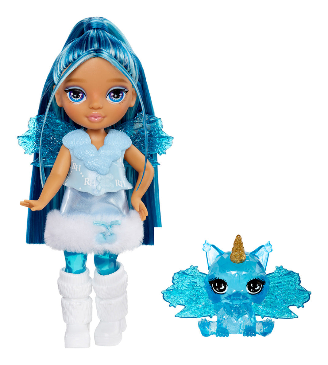 Rainbow High Littles Rainbow Fantasy Fairies Sapphire Doll with Pet