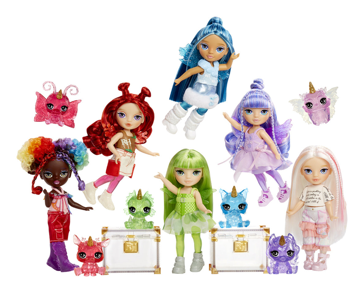 Rainbow High Littles Rainbow Fantasy Fairies Opal Doll with Owl Pet
