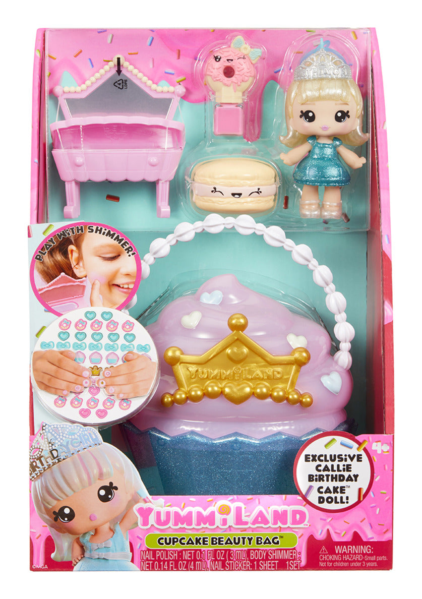Yummiland Cupcake Beauty Bag Playset with Callie Lip Gloss Doll