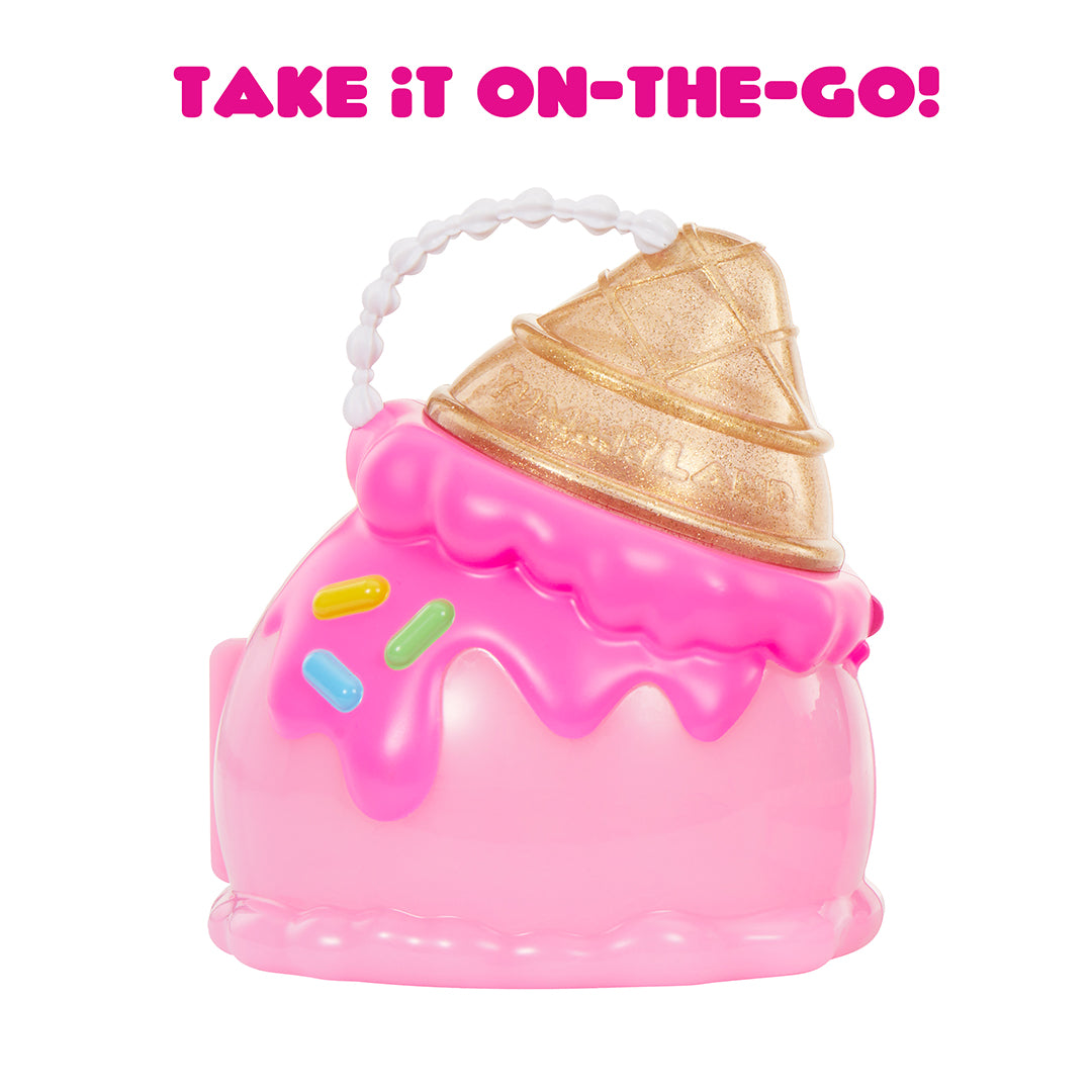Yummiland Ice Cream Beauty Bag Playset with Bianca Bubblegum Lip Gloss Doll