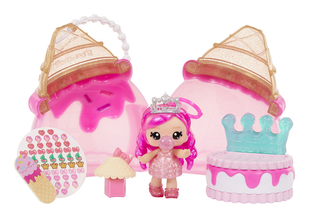 Yummiland Ice Cream Beauty Bag Playset with Bianca Bubblegum Lip Gloss Doll