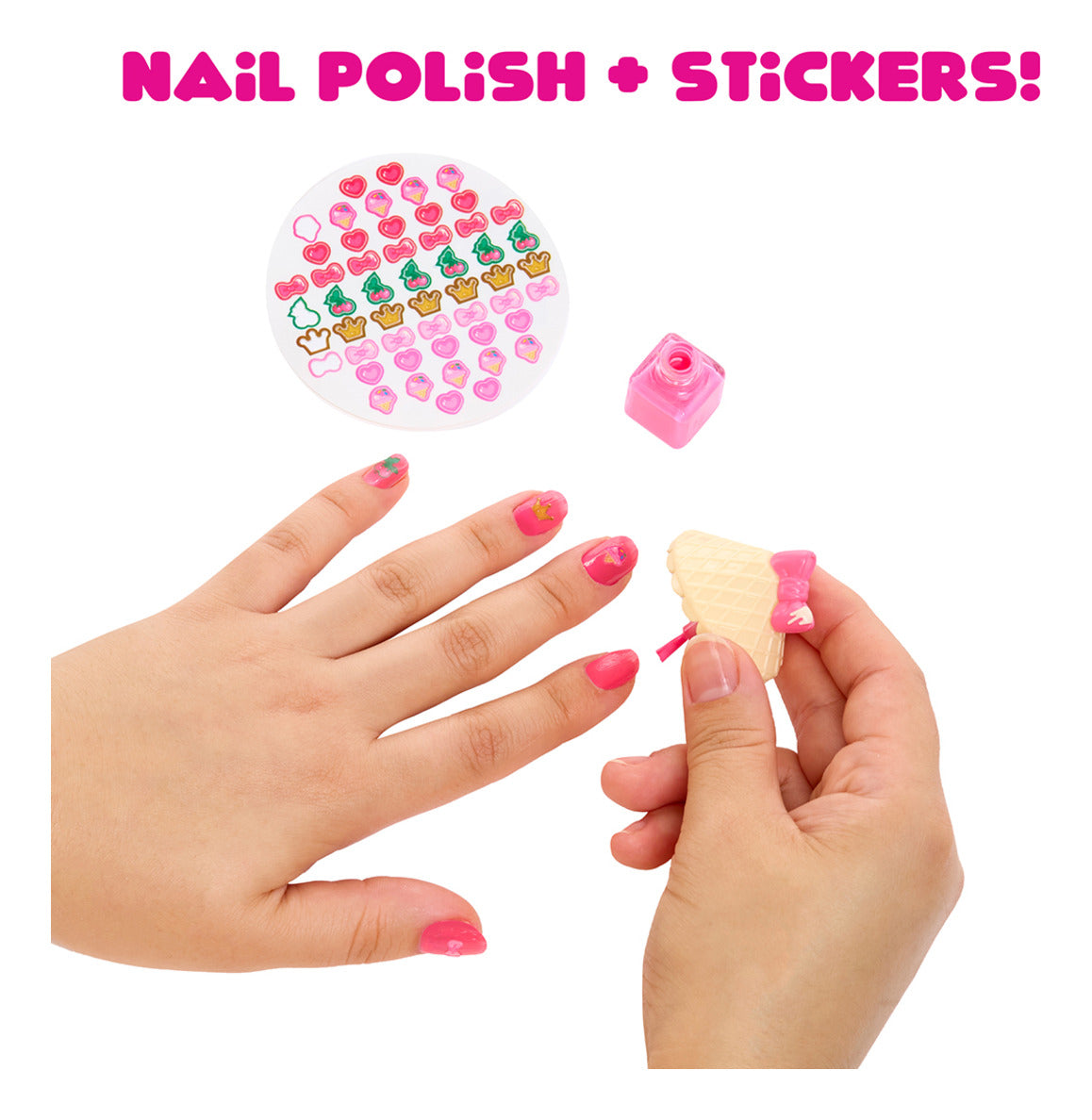 Yummiland Ice Cream Beauty Bag Playset with Bianca Bubblegum Lip Gloss Doll