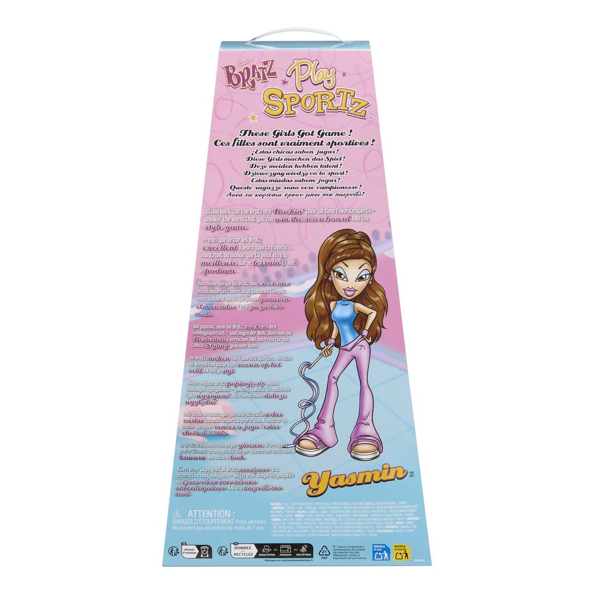 Bratz Play Sportz Yasmin Gymnastics Fashion Doll