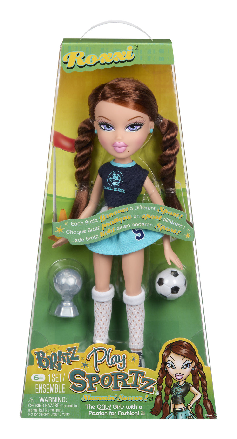 Bratz Play Sportz Roxxi Soccer Fashion Doll with Accessories