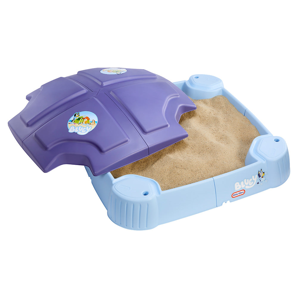 Little Tikes Bluey Beach Day Sandbox with 6 Accessories