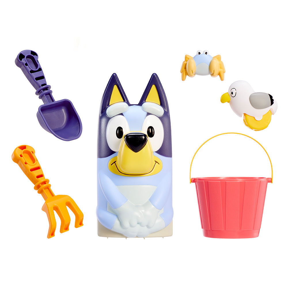 Little Tikes Bluey Beach Day Sandbox with 6 Accessories