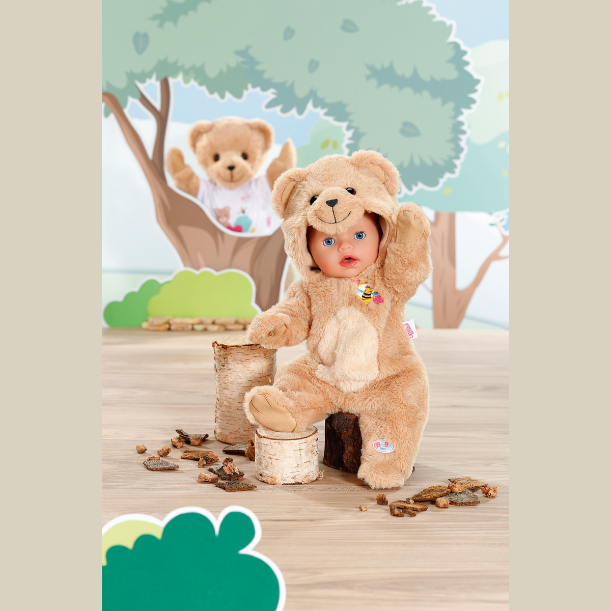 BABY born Bear Suit for 43cm Dolls