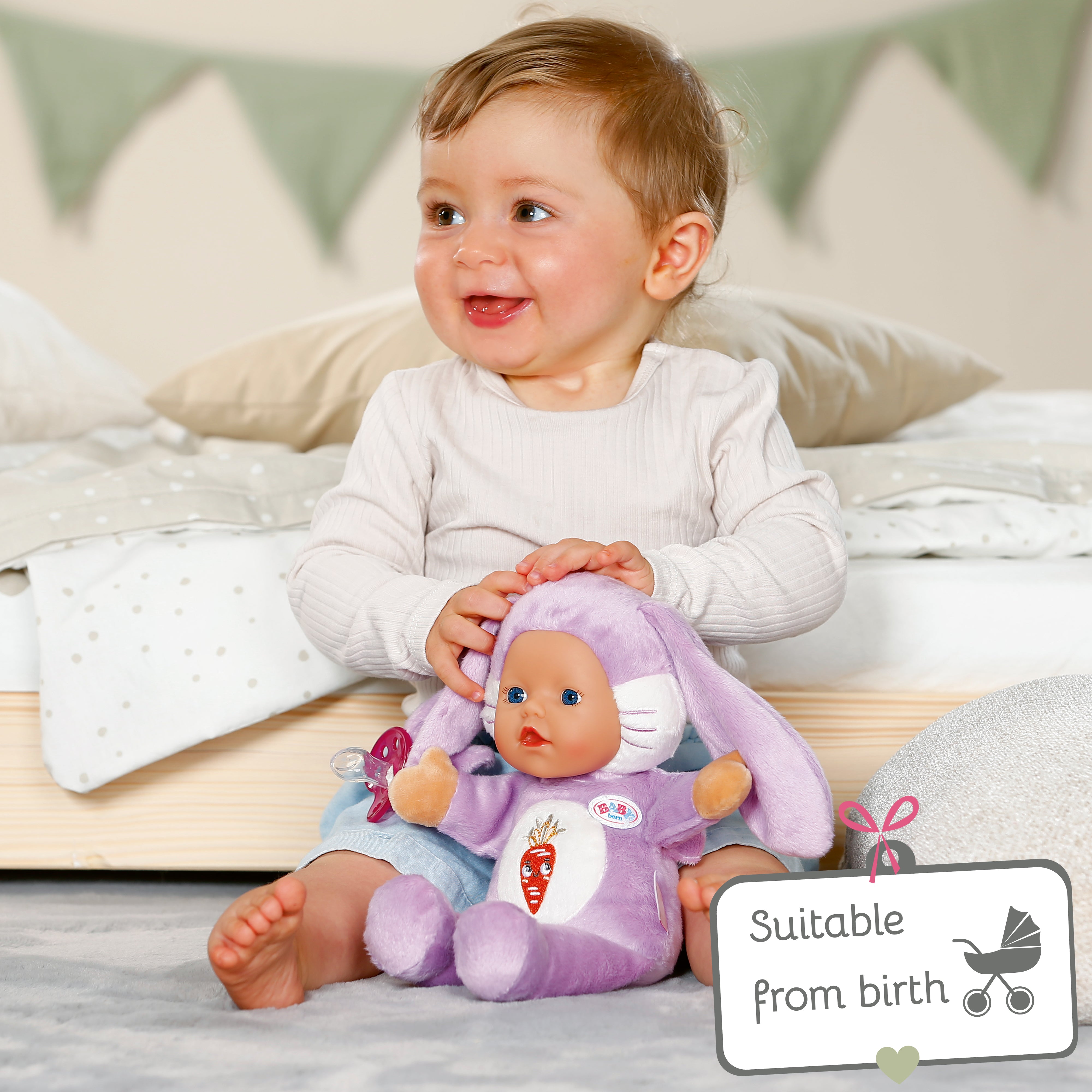 BABY born for babies Funny Bunny Soft Doll 26cm