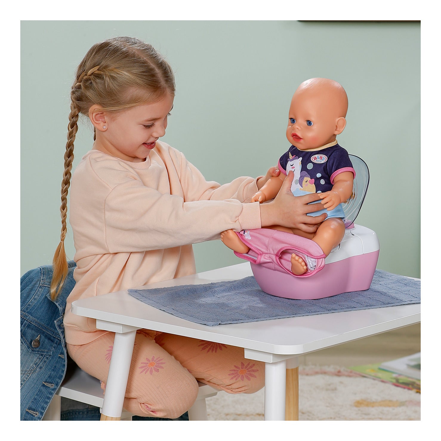 BABY born Interactive Poo-Poo Toilet with Sounds for 36cm and 43cm Dolls