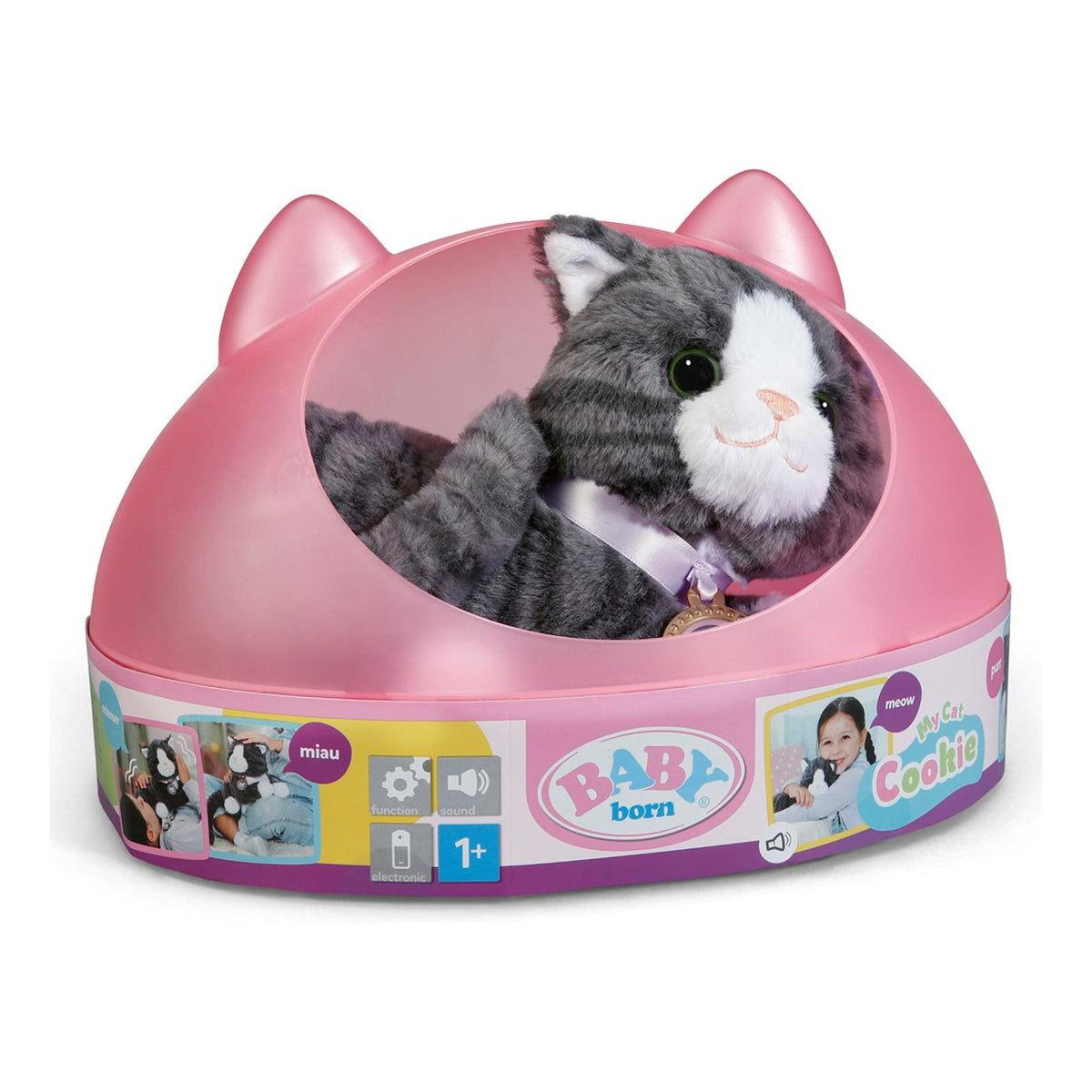 BABY born My Cat Cookie Interactive Kitten with Cat Bed