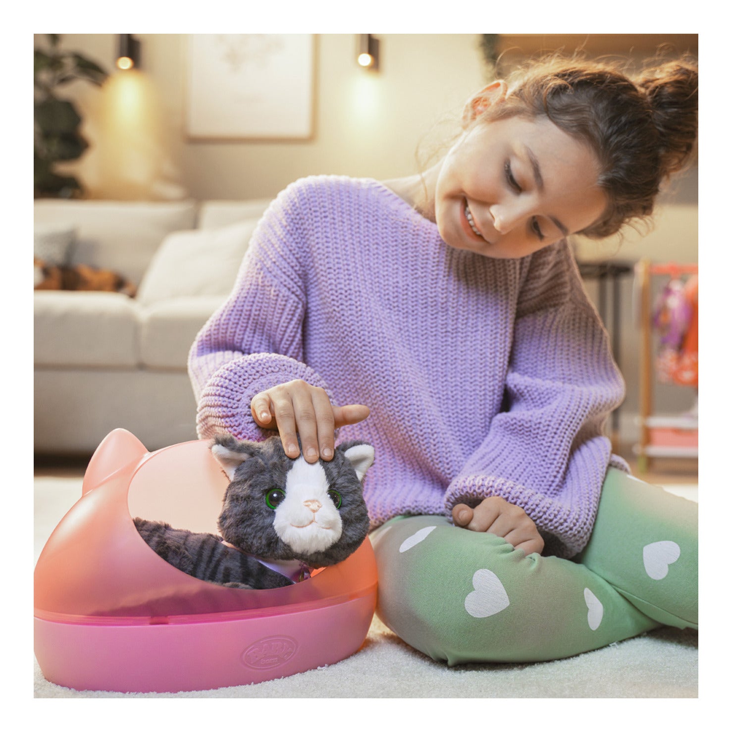 BABY born My Cat Cookie Interactive Kitten with Cat Bed