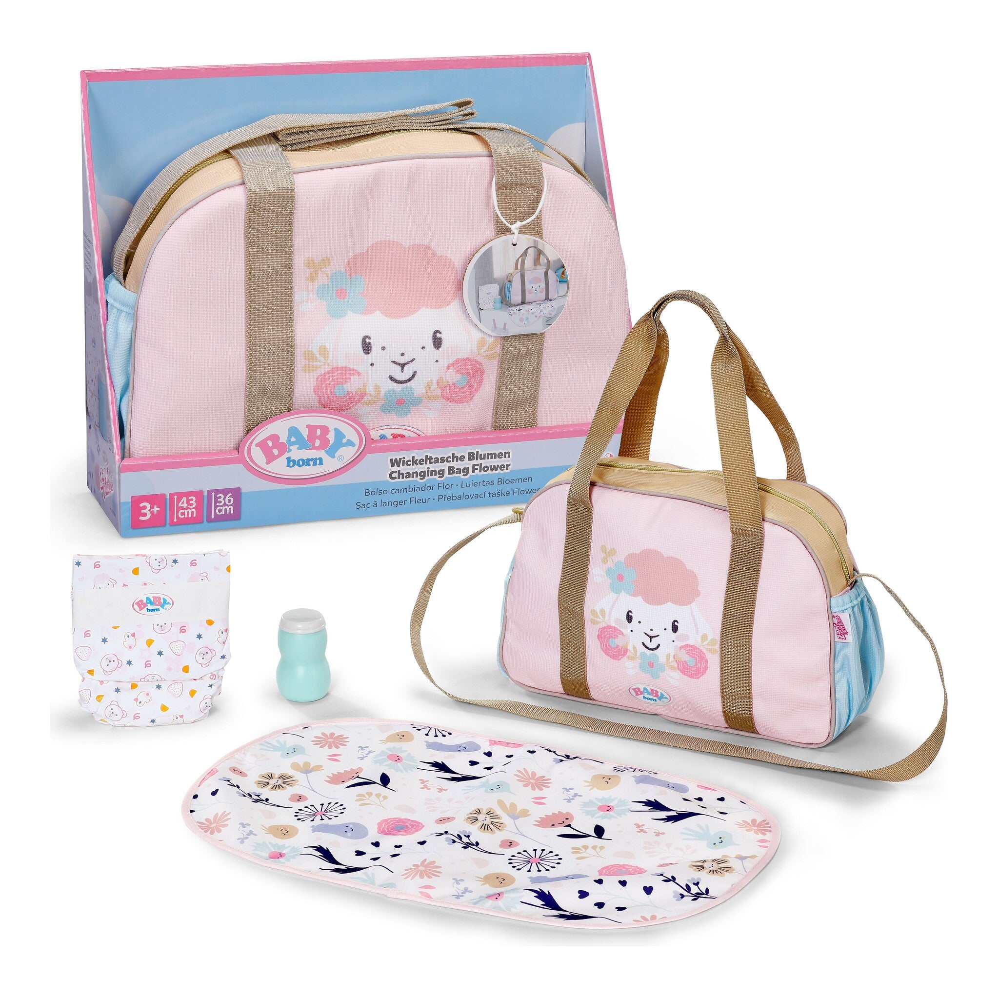 BABY born Flower Changing Bag with Accessories
