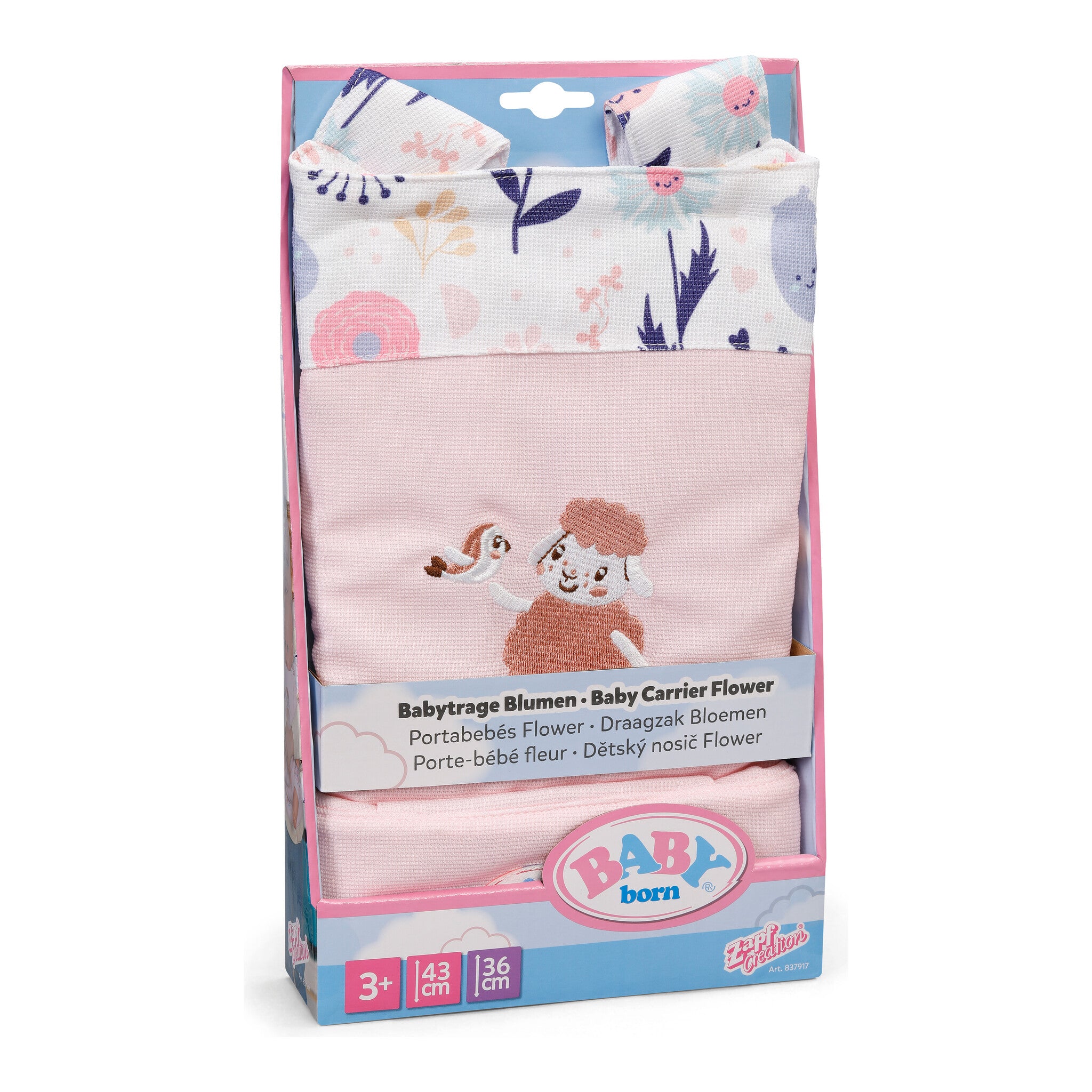 BABY born Carrier Flower Doll Carrier for 36–43cm Dolls