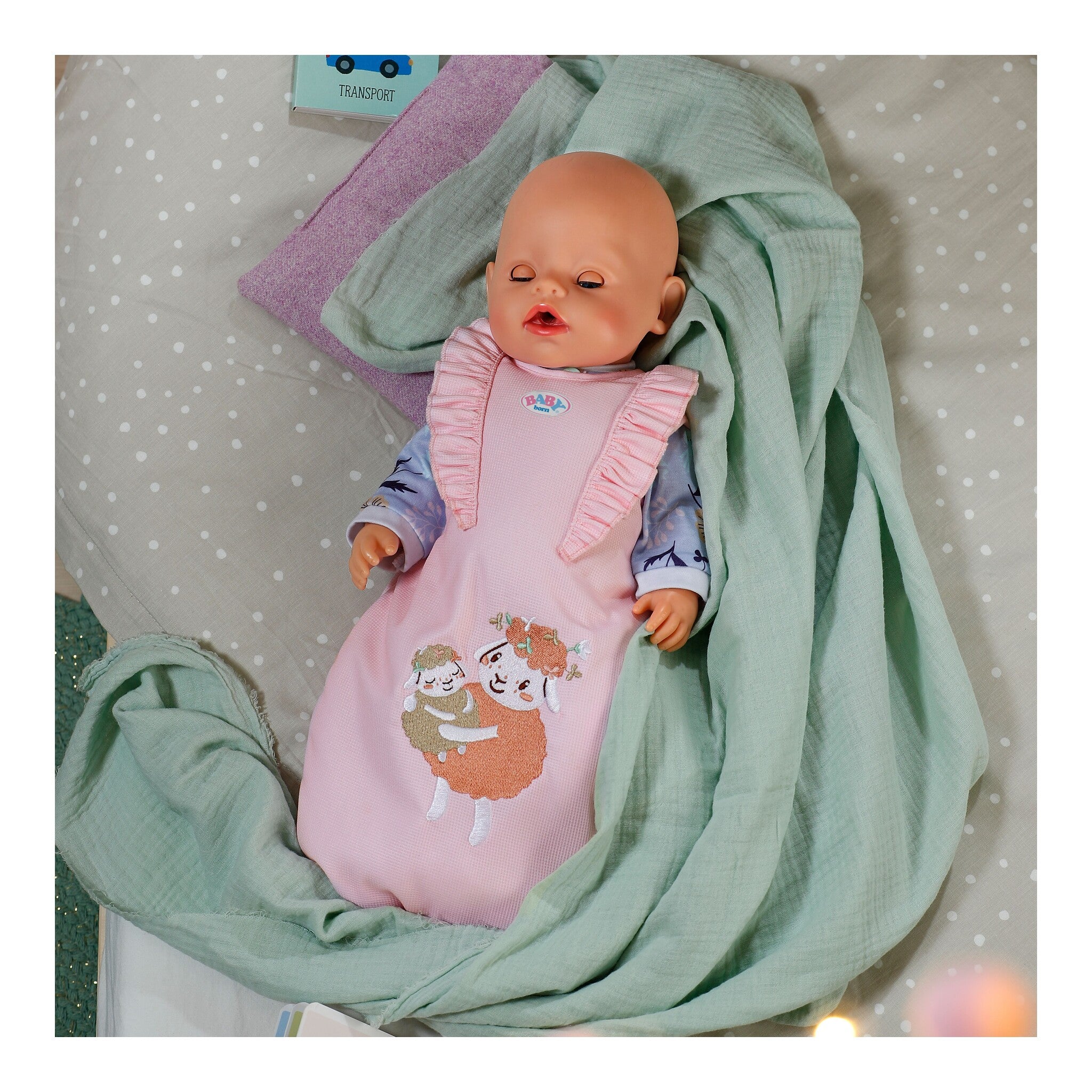 BABY born Sleeping Bag Flower for 36–43 cm Dolls