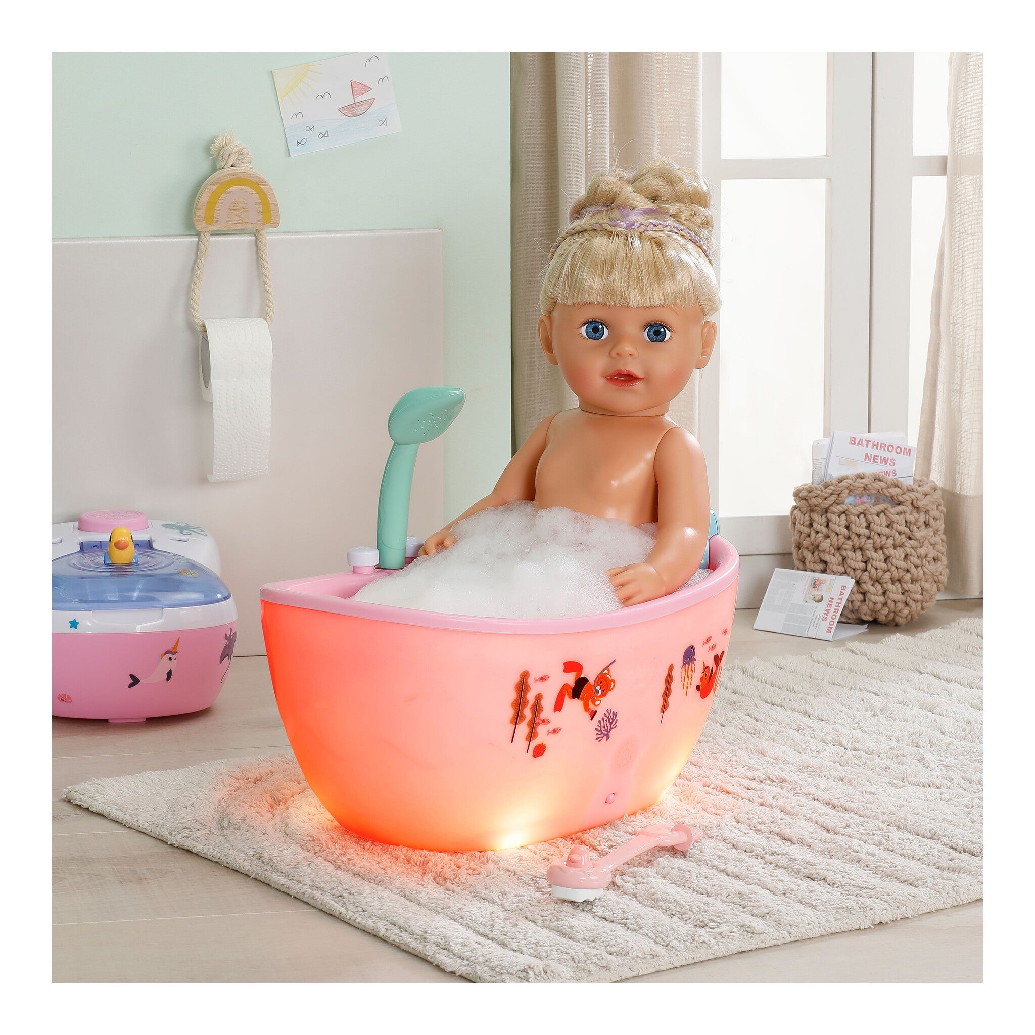 BABY born Bathtub with Light and Sound Effects