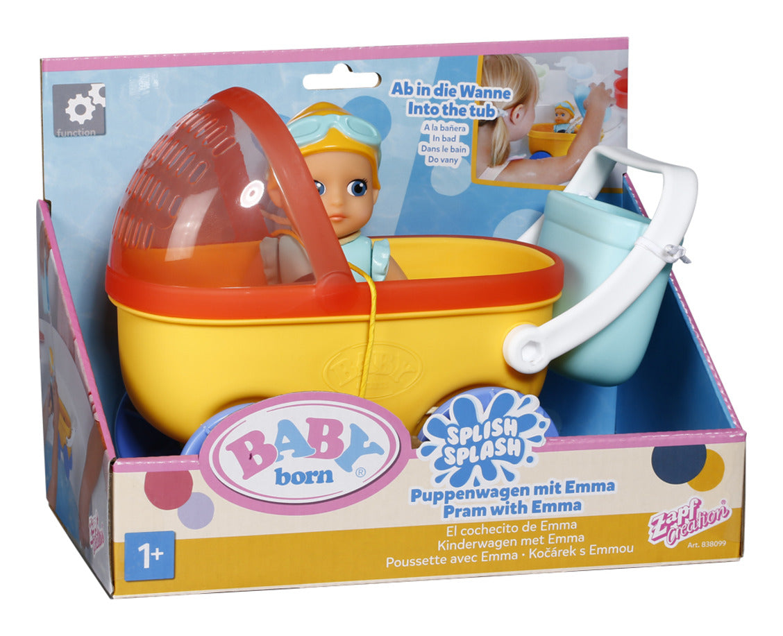 BABY born Splish Splash Bath Toy Pram with Emma