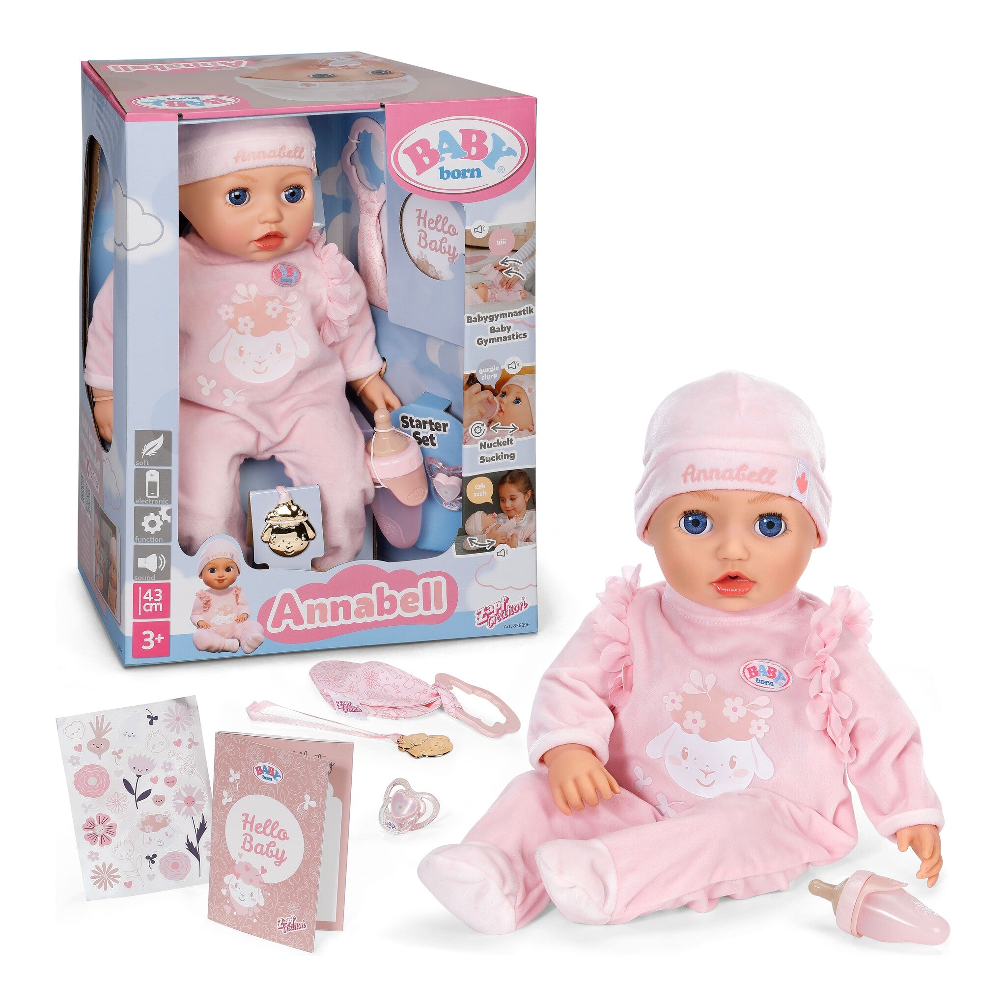 BABY born Annabell Interactive Baby Doll 43cm