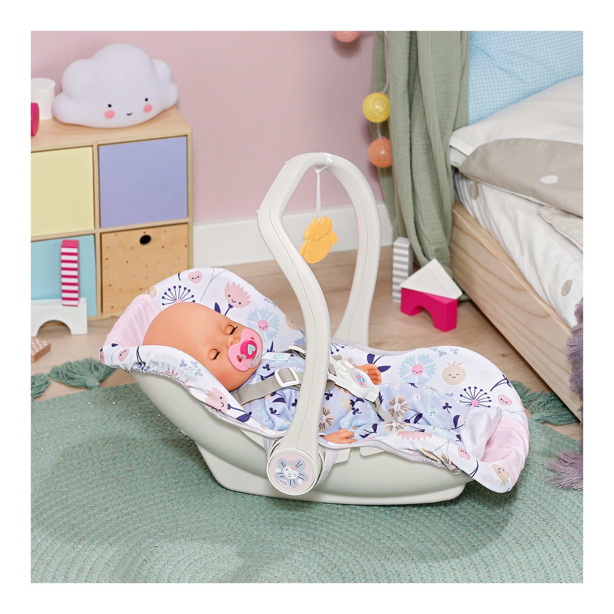 BABY born Comfort Seat Flower Doll Carrier, Seat and Rocker